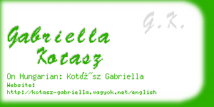 gabriella kotasz business card